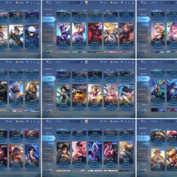 #272NF | Lv 124 Heroes 127 Skins . 1 Legend . 2 Coll . 3 EpicLimit . 1 Hunter . 1 JJK . 2 Aspirant . 1 StarWars . 1 Exorcist . 34 EpicShop 3